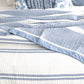 Brighton Washed Cotton Textured Blanket ARCTIC By Renee Taylor