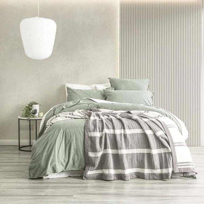 Brighton Washed Cotton Textured Blanket NUDE By Renee Taylor