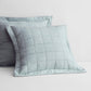 Abbotson Mint Frost Linen Quilted Standard Pillowcase by Sheridan