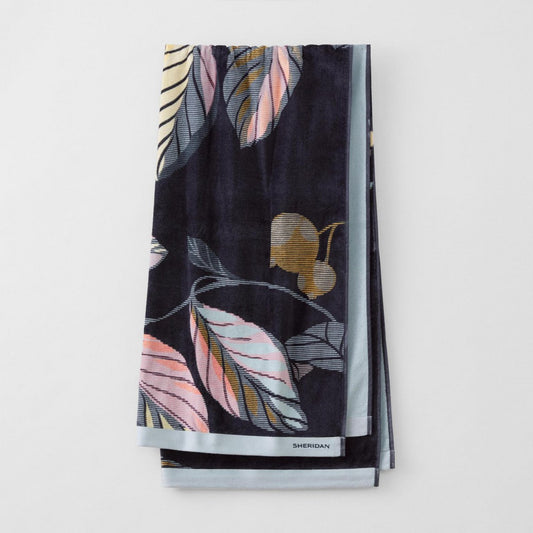 Elvina MIDNIGHT Beach Towel by Sheridan