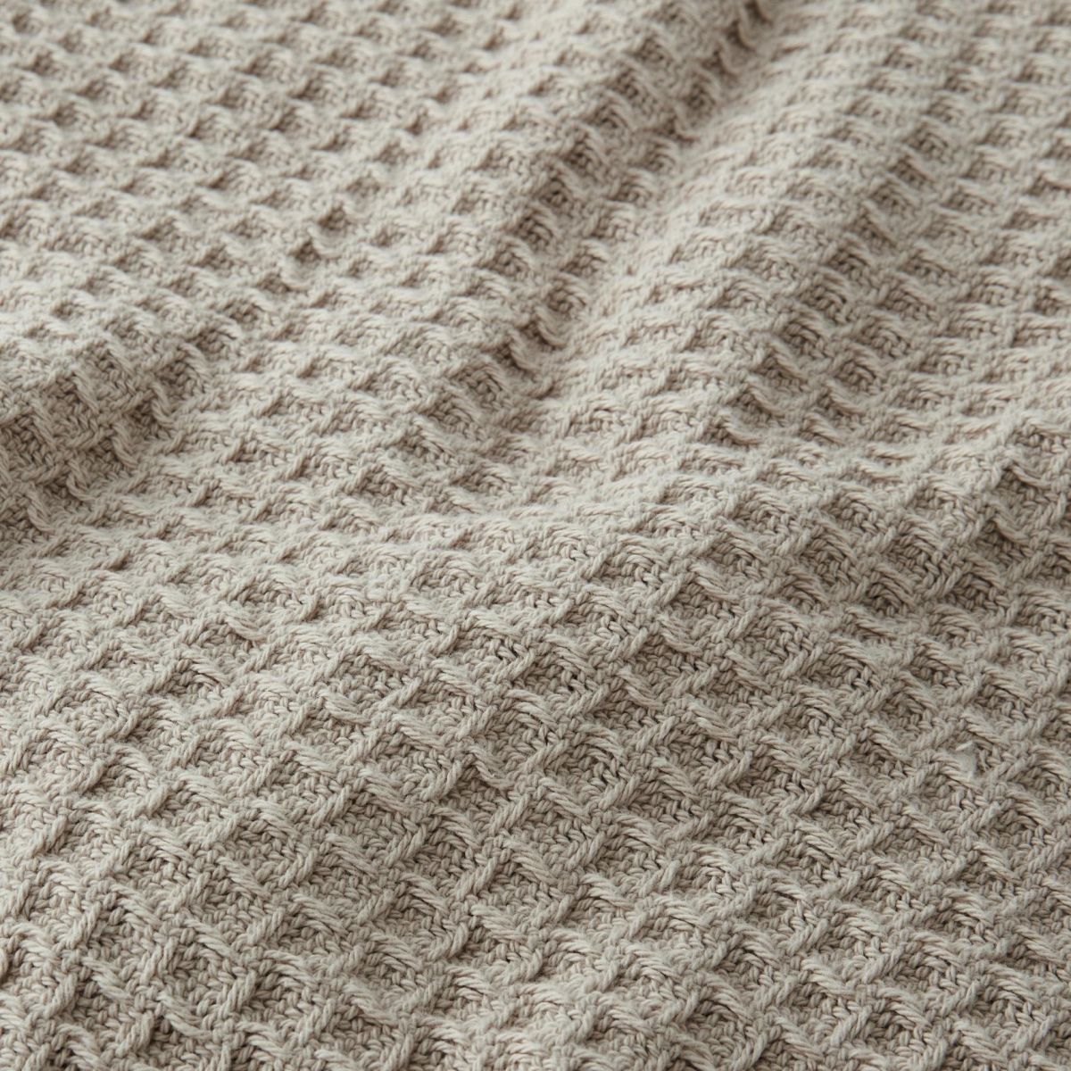 Cotton Waffle Blanket DUST by Sheridan