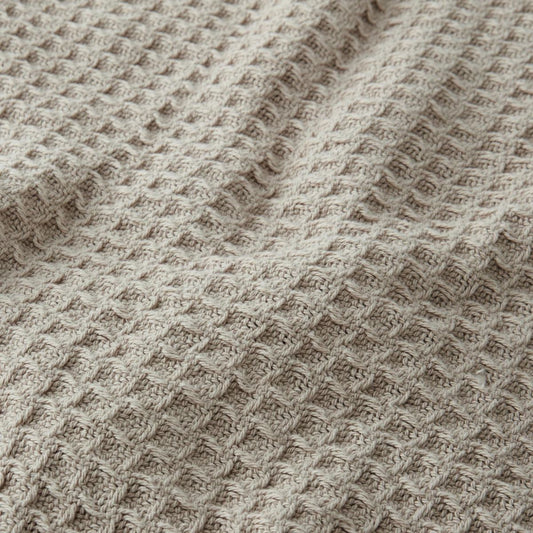 Cotton Waffle Blanket DUST by Sheridan