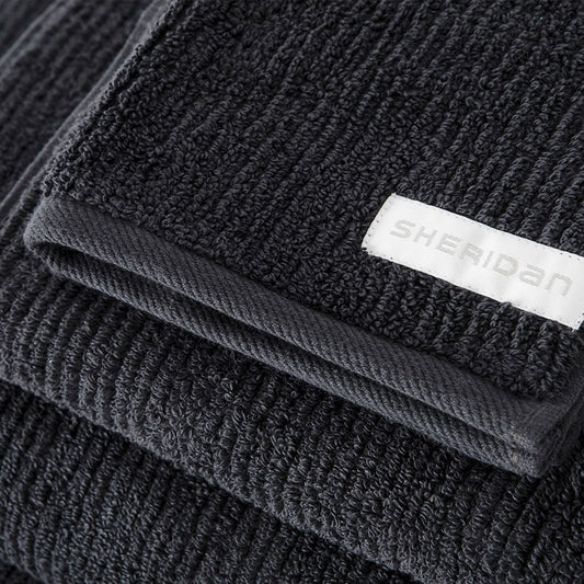 Living Textures Trenton Towel Collection by Sheridan CARBON
