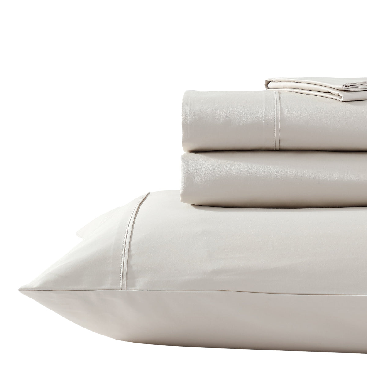 500TC Cotton Sateen Stone Sheet Set by Private Collection