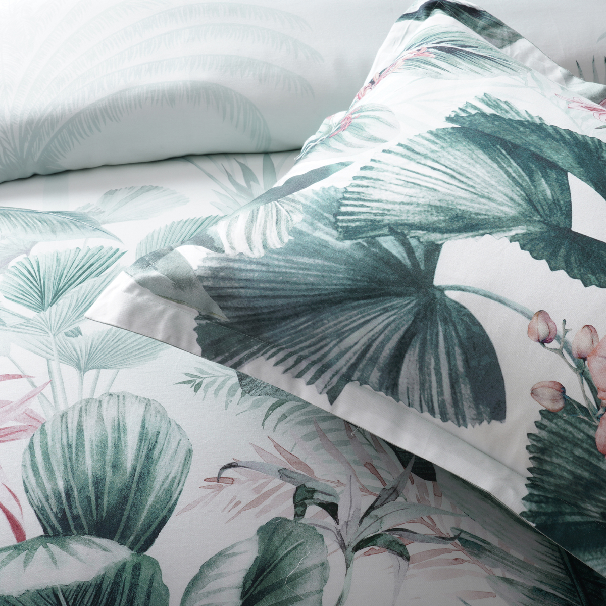 Abbey Green Quilt Cover Set By Bianca