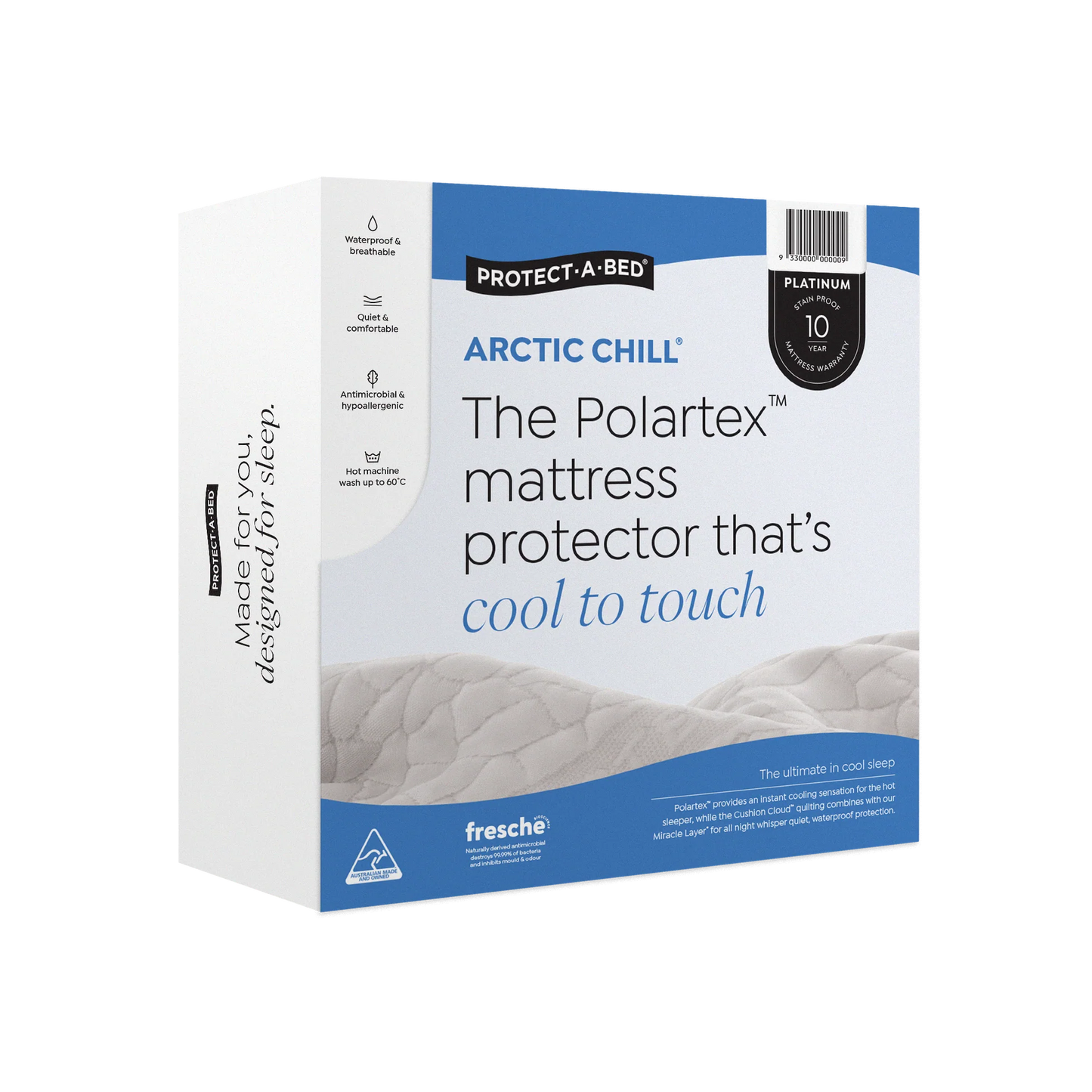 Arctic Chill® Polartex™ Jacquard Fitted Waterproof Mattress Protector by Protect-A-Bed