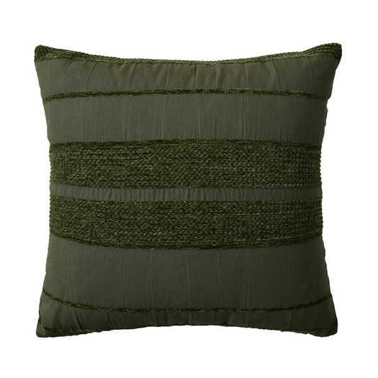 Avery Forest Green Square Cushion by Bianca