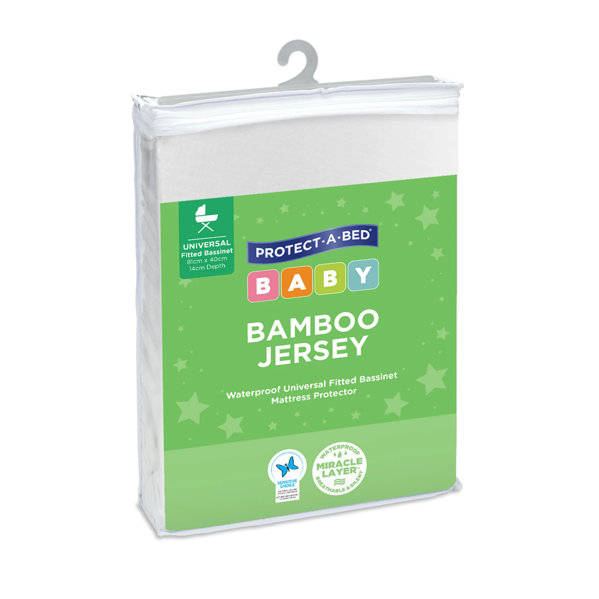 Bamboo Fitted Waterproof Bassinet Mattress Protector by Protect-A-Bed