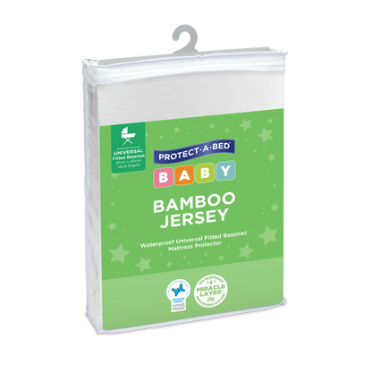 Bamboo Fitted Waterproof Bassinet Mattress Protector by Protect-A-Bed