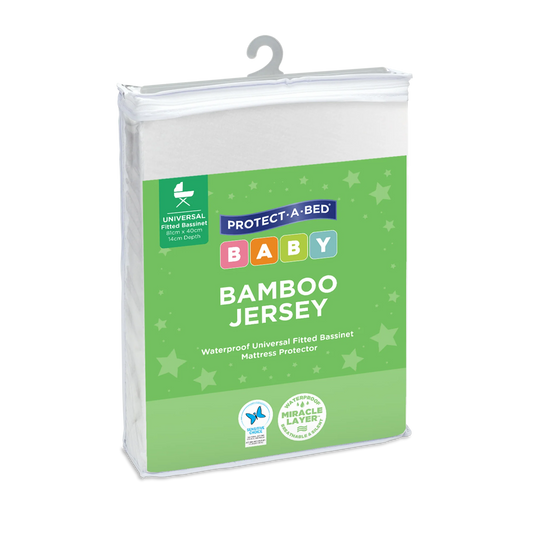Bamboo Fitted Waterproof Bassinet Mattress Protector by Protect-A-Bed