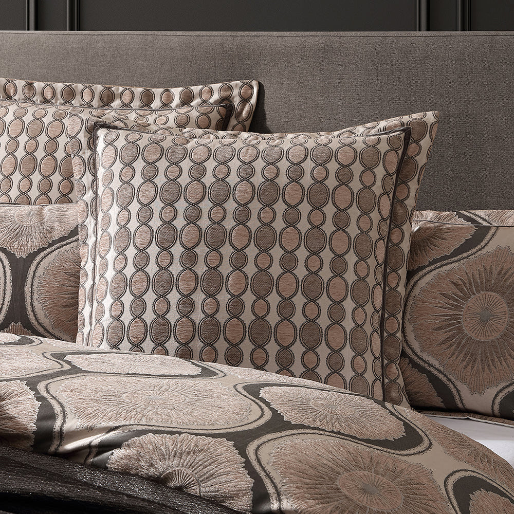 Asteria Antique Black European Pillowcase by Davinci