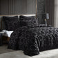 Imperial Black Square Cushion Pillowcase by Davinci