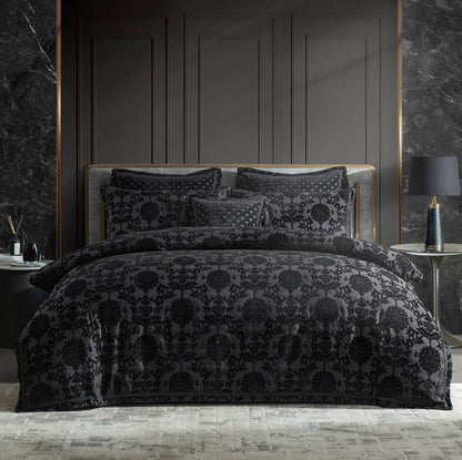Imperial Black Quilt Cover Set by Davinci