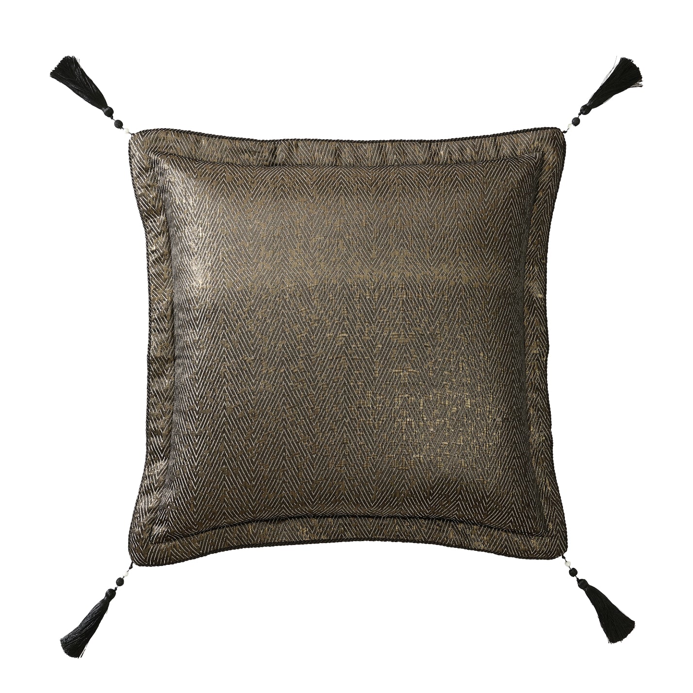 Sovereign Stripe Bronze European Pillowcase by Davinci