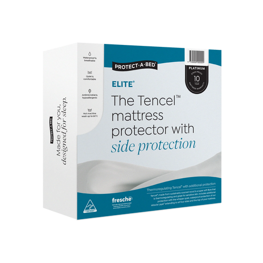 Elite® Tencel™ Jersey Fitted Waterproof Mattress Protector with Side Protection by Protect-A-Bed