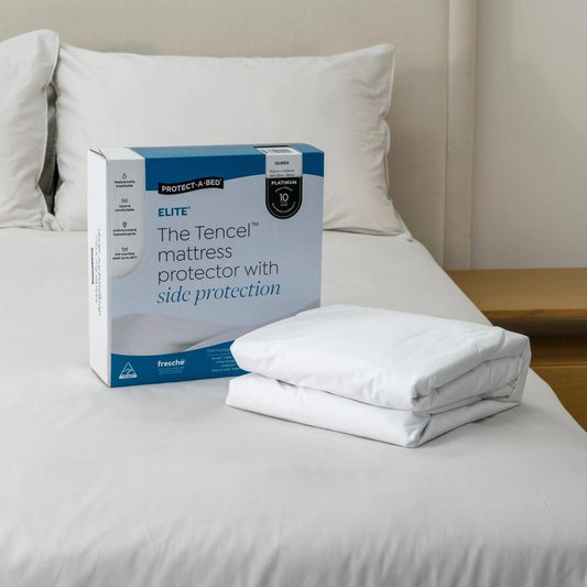 Elite® Tencel™ Jersey Fitted Waterproof Mattress Protector with Side Protection by Protect-A-Bed