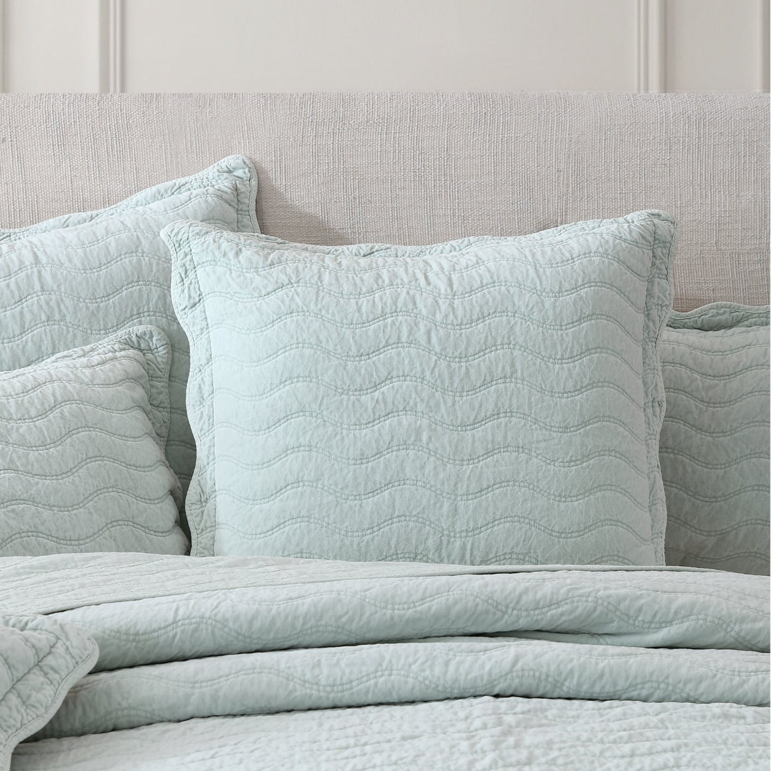 Indianna Sage European Sham by Private Collection