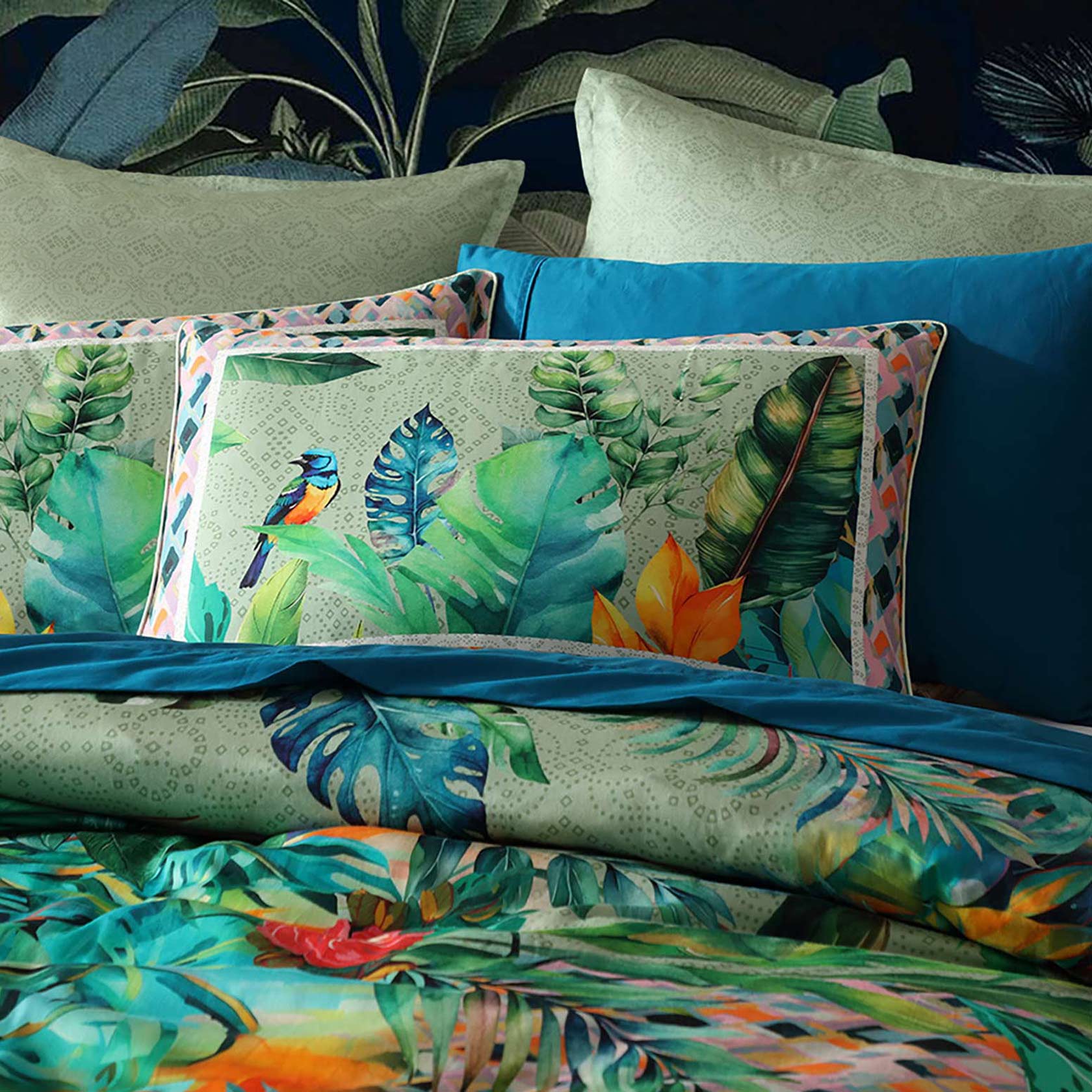 Kalea Multi Quilt Cover Set by Logan and Mason