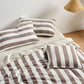 Vintage Stripe Tiramisu Quilt Cover Set by Linen House