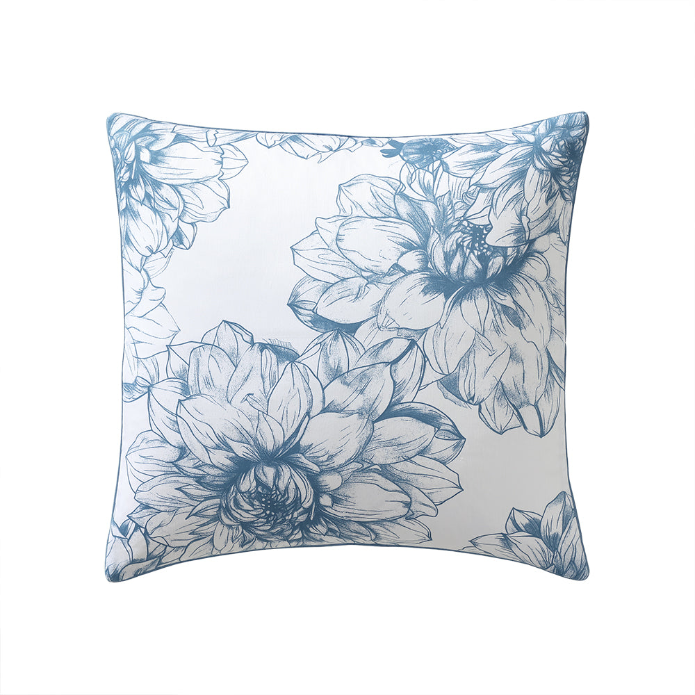 Belle Steel European Pillowcase by Logan and Mason