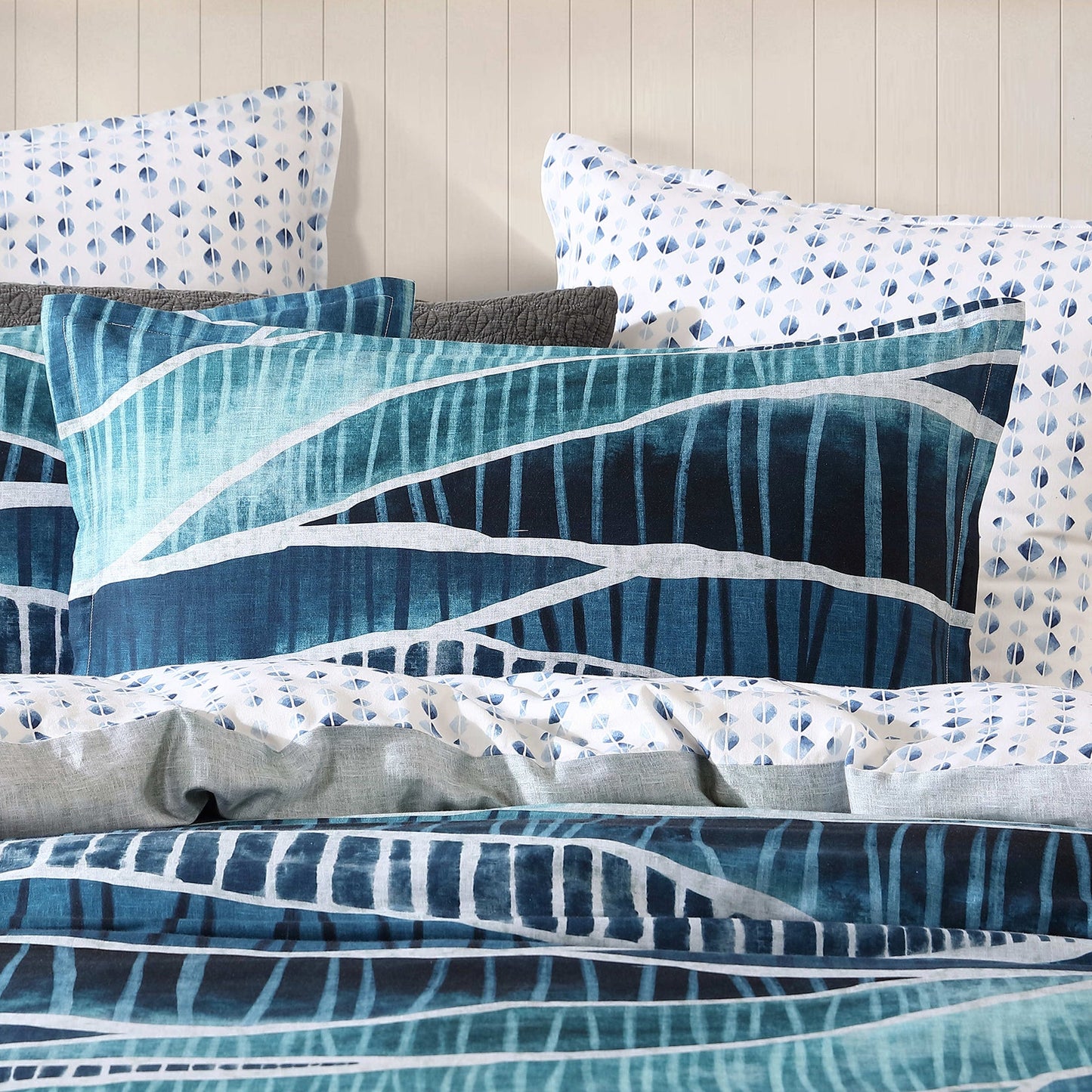 Harbor Denim Quilt Cover Set by Logan and Mason