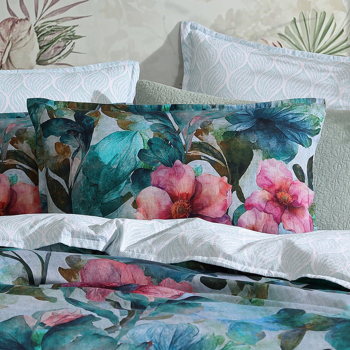 Valentine Teal Quilt Cover Set by Logan and Mason