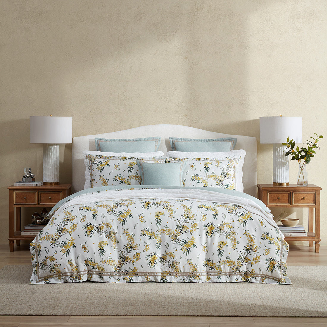 Acacia White Quilt Cover Set by Private Collection
