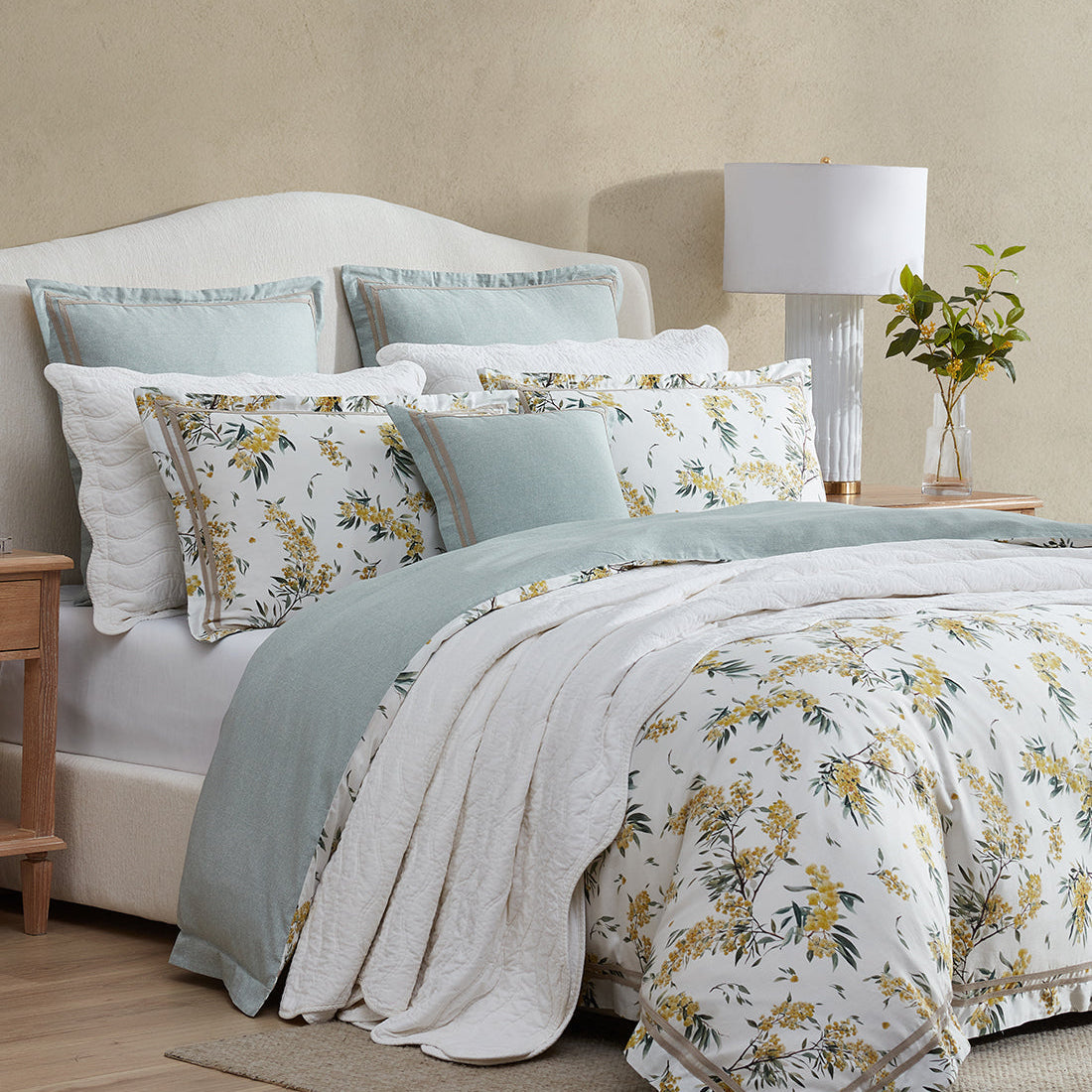 Acacia White Quilt Cover Set by Private Collection