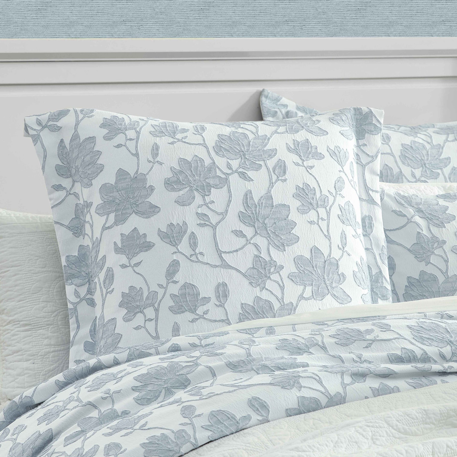 Bloom Denim European Pillowcase by Private Collection