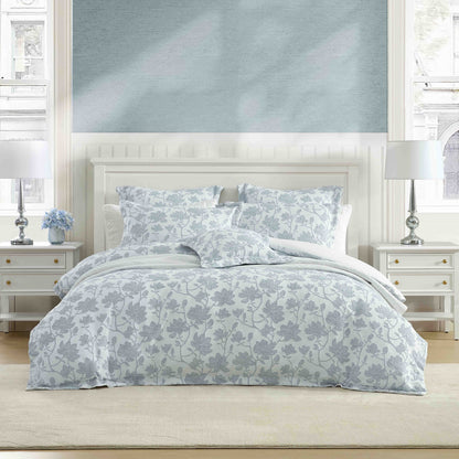 Bloom Denim Quilt Cover Set by Private Collection