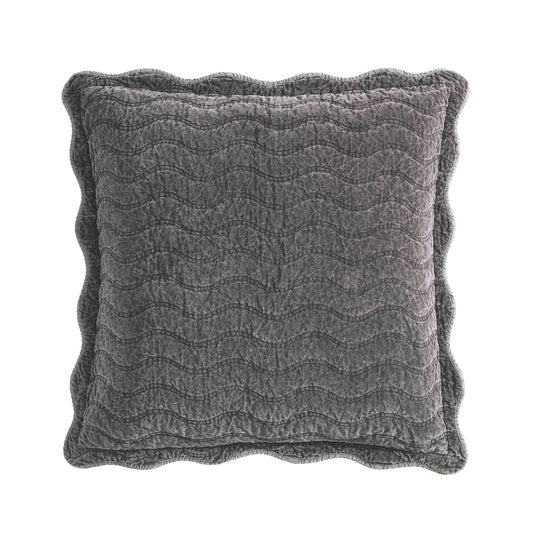 Indiana Charcoal European Sham by Private Collection