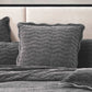 Indiana Charcoal European Sham by Private Collection