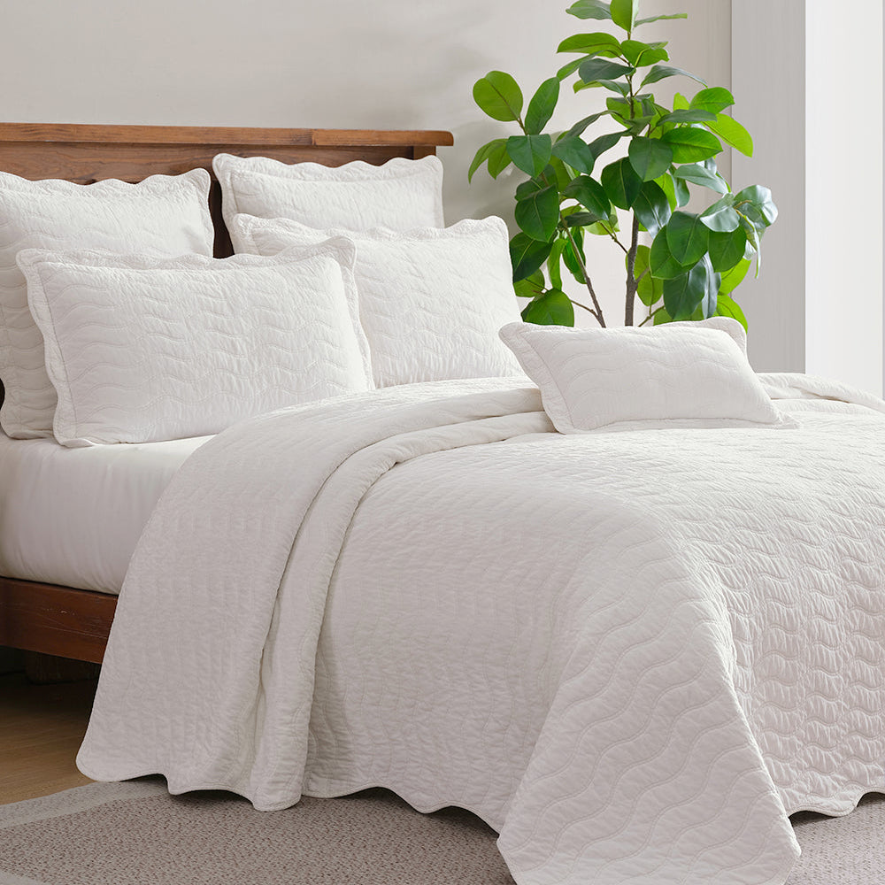 Indiana Ivory Quilt Cover Set by Private Collection