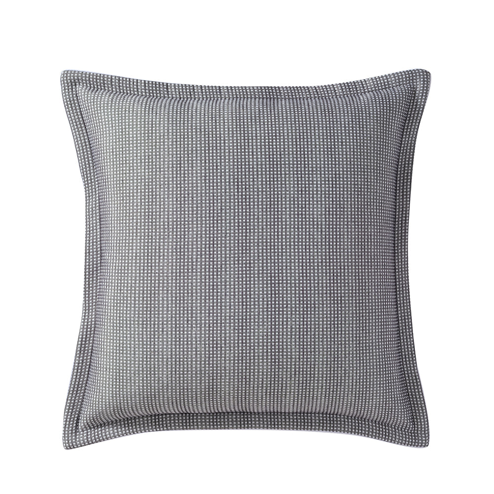 Mayfair Charcoal European Pillowcase by Private Collection