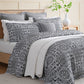 Mayfair Charcoal Quilt Cover Set by Private Collection