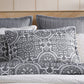 Mayfair Charcoal Quilt Cover Set by Private Collection