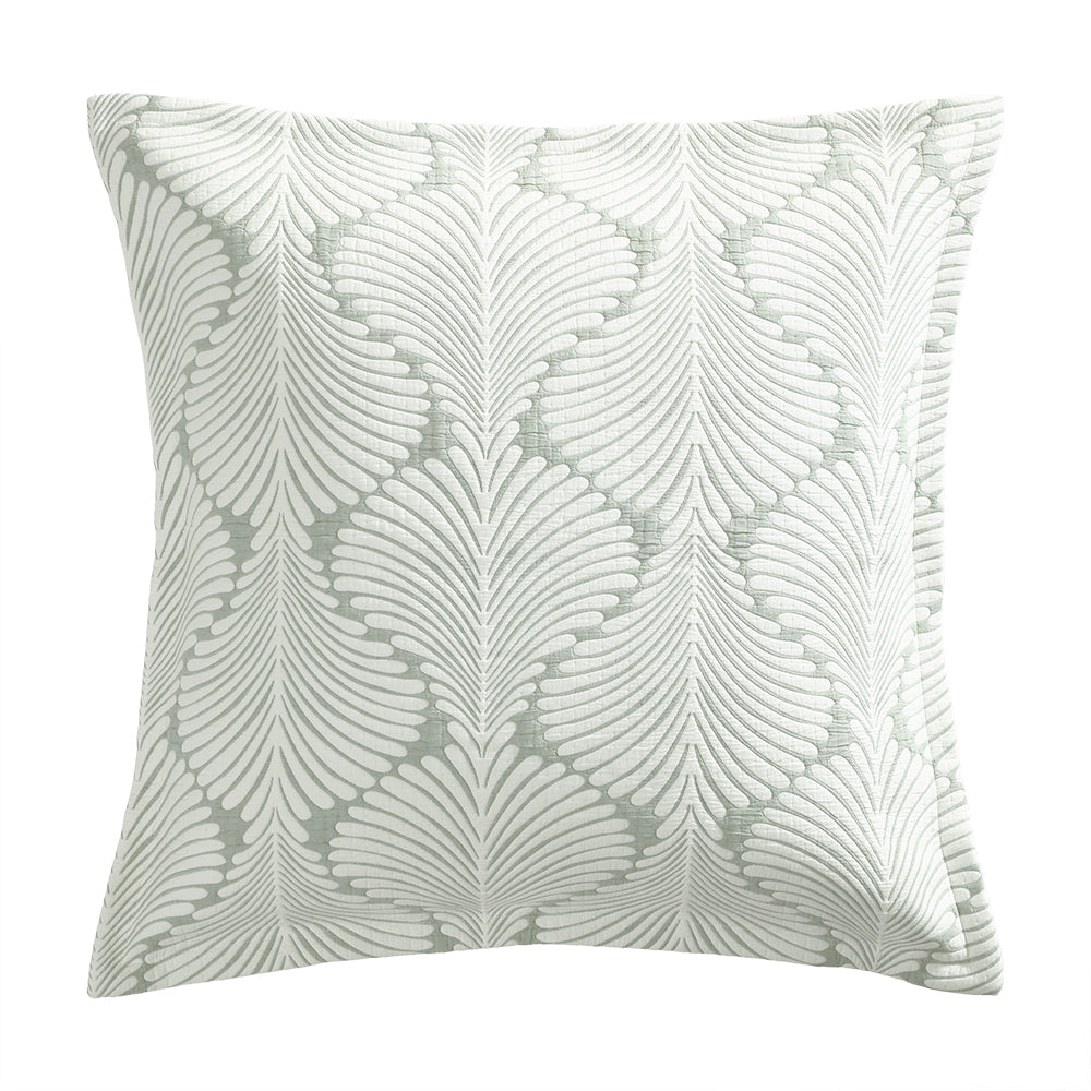 Monsera Sage European Pillowcase by Private Collection
