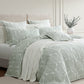 Monsera Sage Quilt Cover Set by Private Collection