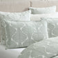 Monsera Sage Quilt Cover Set by Private Collection