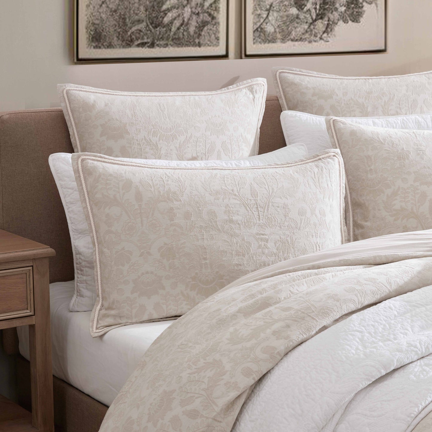 Savanna Natural Quilt Cover Set by Private Collection