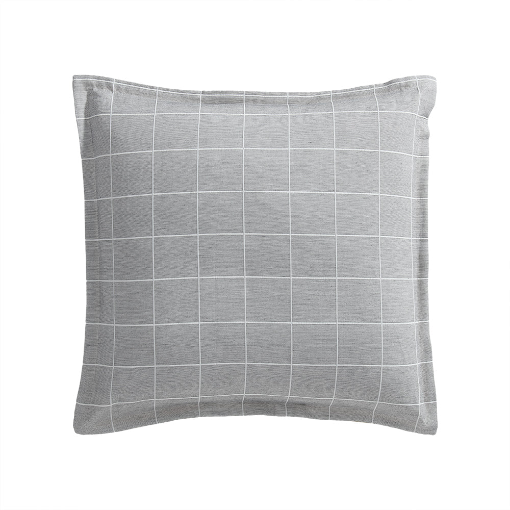 Stratus Charcoal European Pillowcase by Private Collection