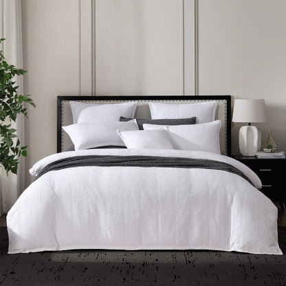 Viva White Quilt Cover Set by Private Collection