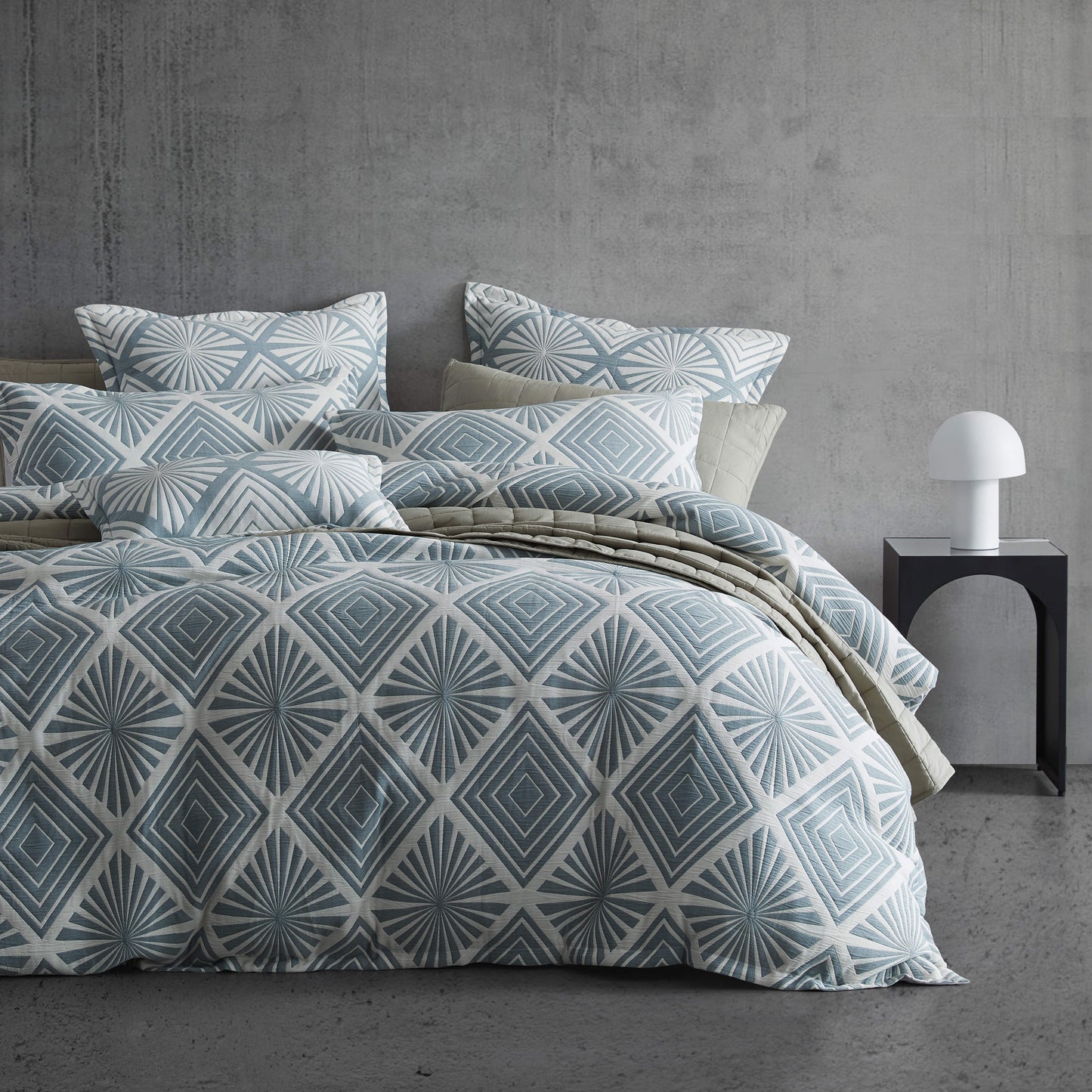 Alchemy Aegean Quilt Cover Set by Logan and Mason Platinum