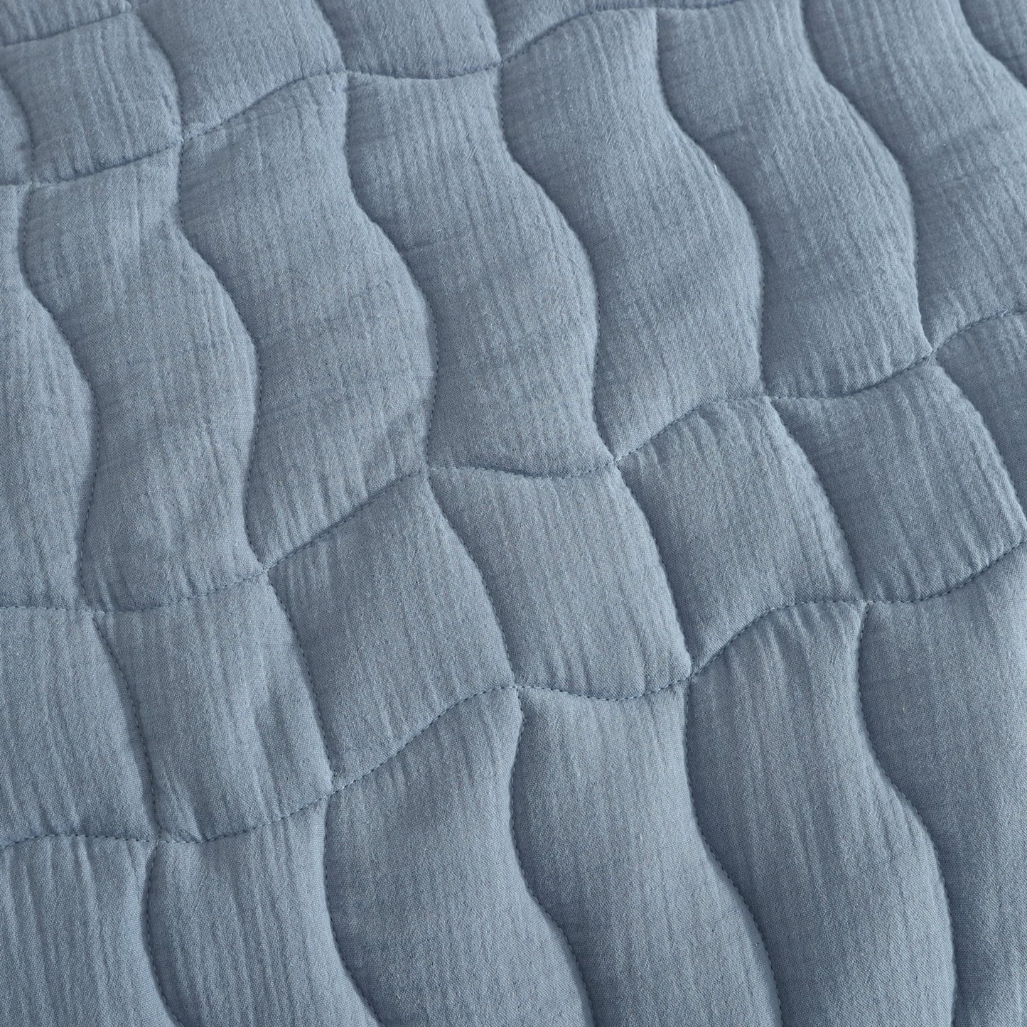 Cascade Slate Coverlet Set by Logan and Mason Platinum