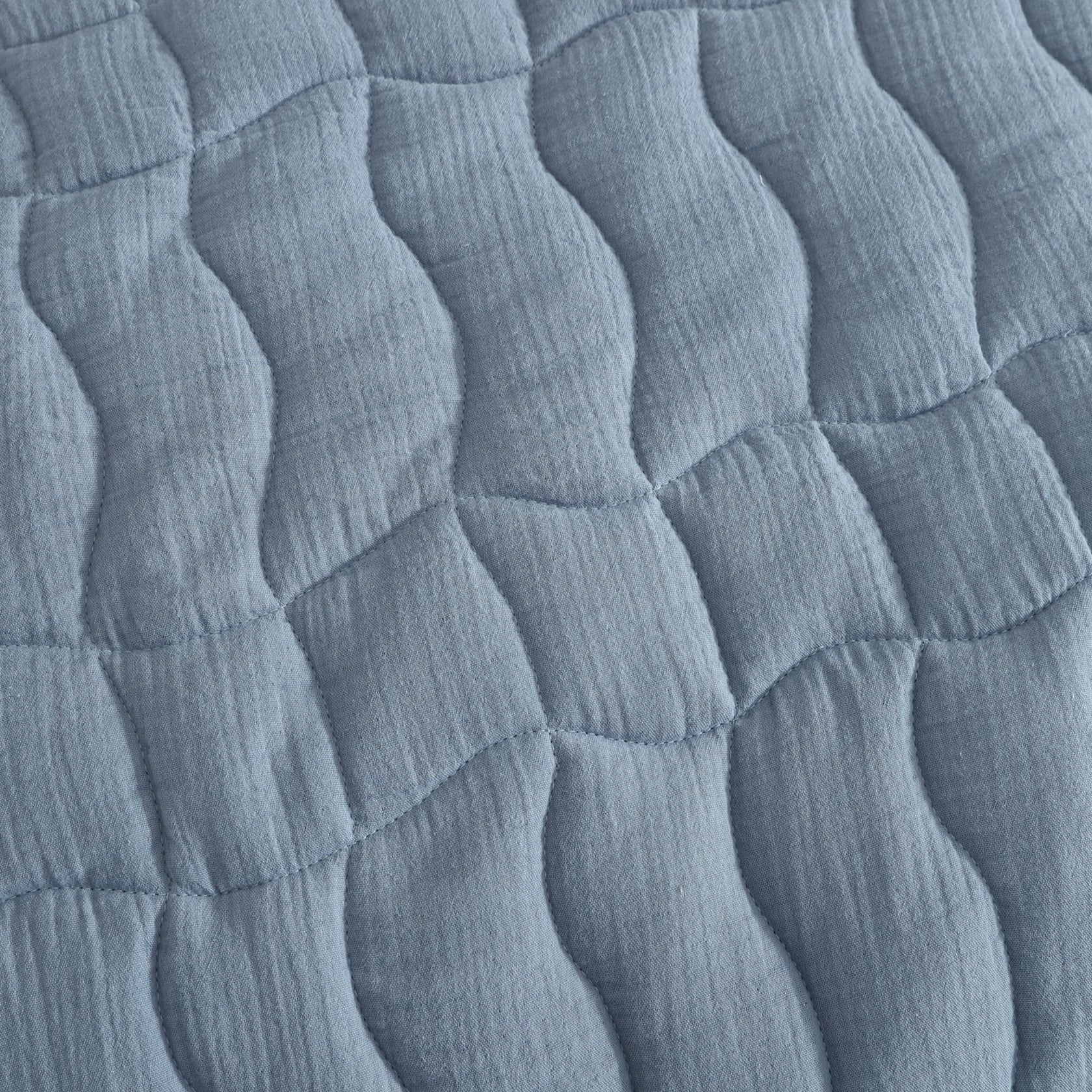 Cascade Slate Coverlet Set by Logan and Mason Platinum