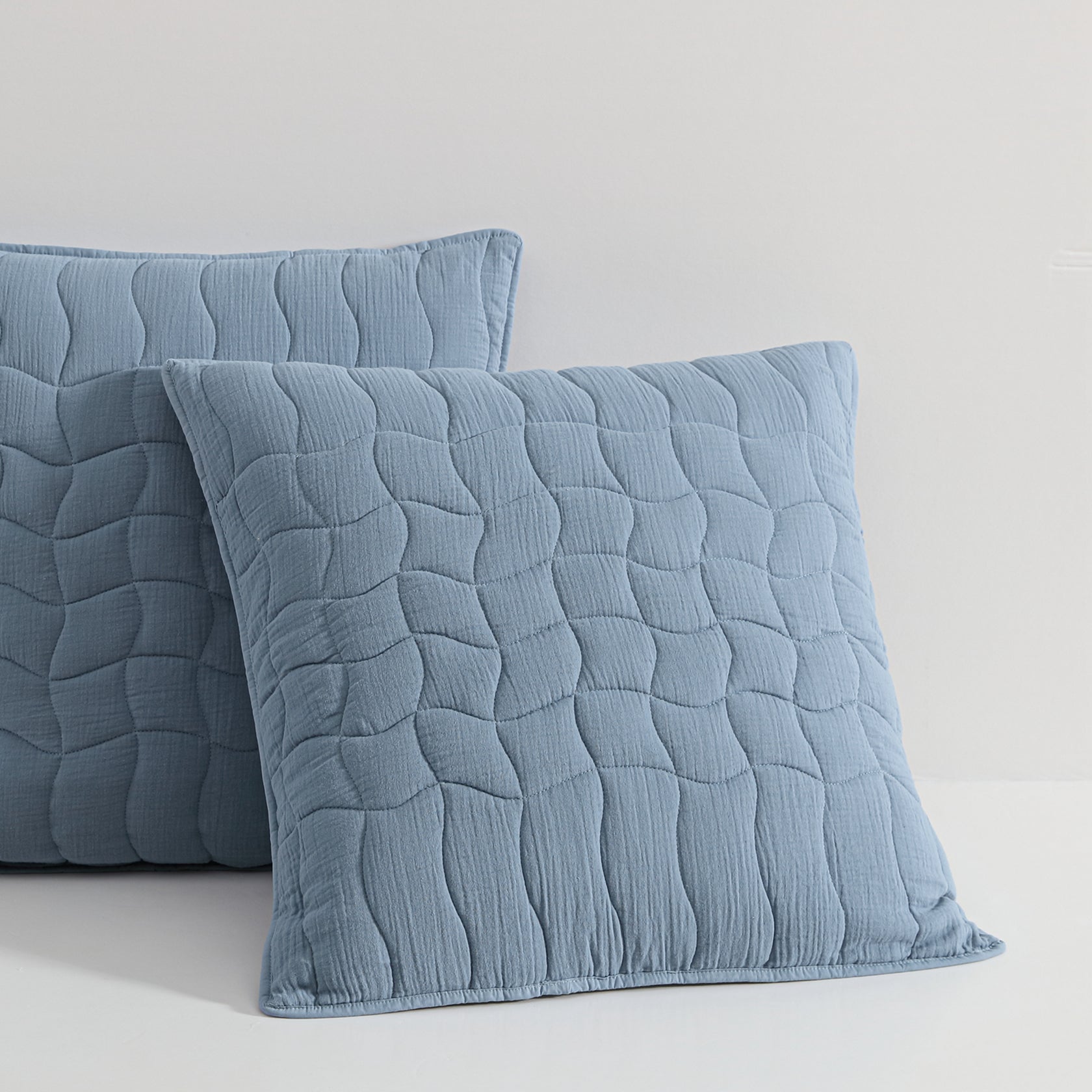 Cascade Slate European Sham by Logan and Mason Platinum