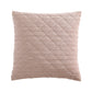 Corbin Blush Velvet European Pillowcase by Logan and Mason Platinum
