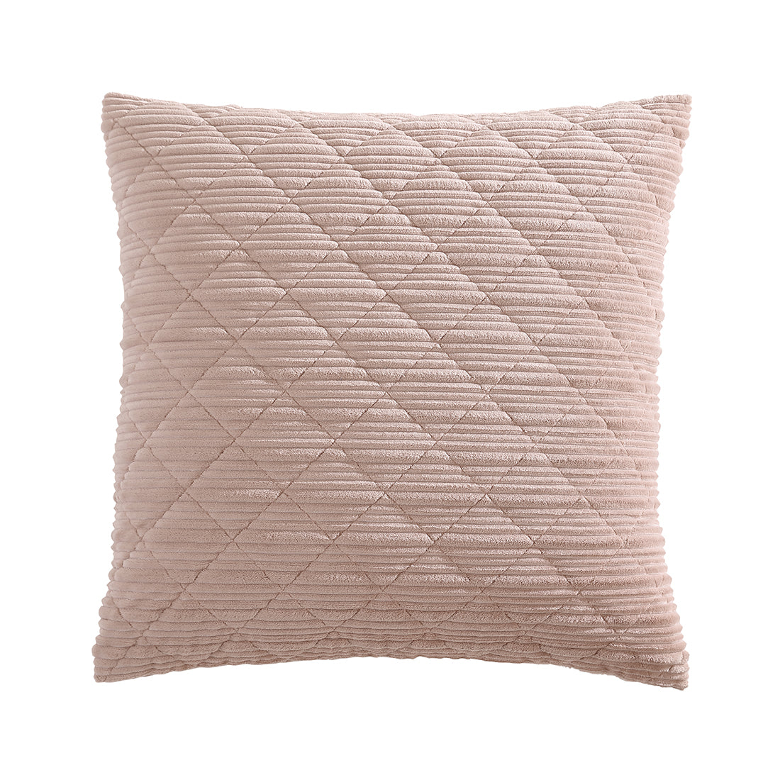 Corbin Blush Velvet European Pillowcase by Logan and Mason Platinum