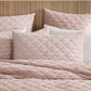 Corbin Blush Quilted Velvet Cover Set by Logan & Mason Platinum