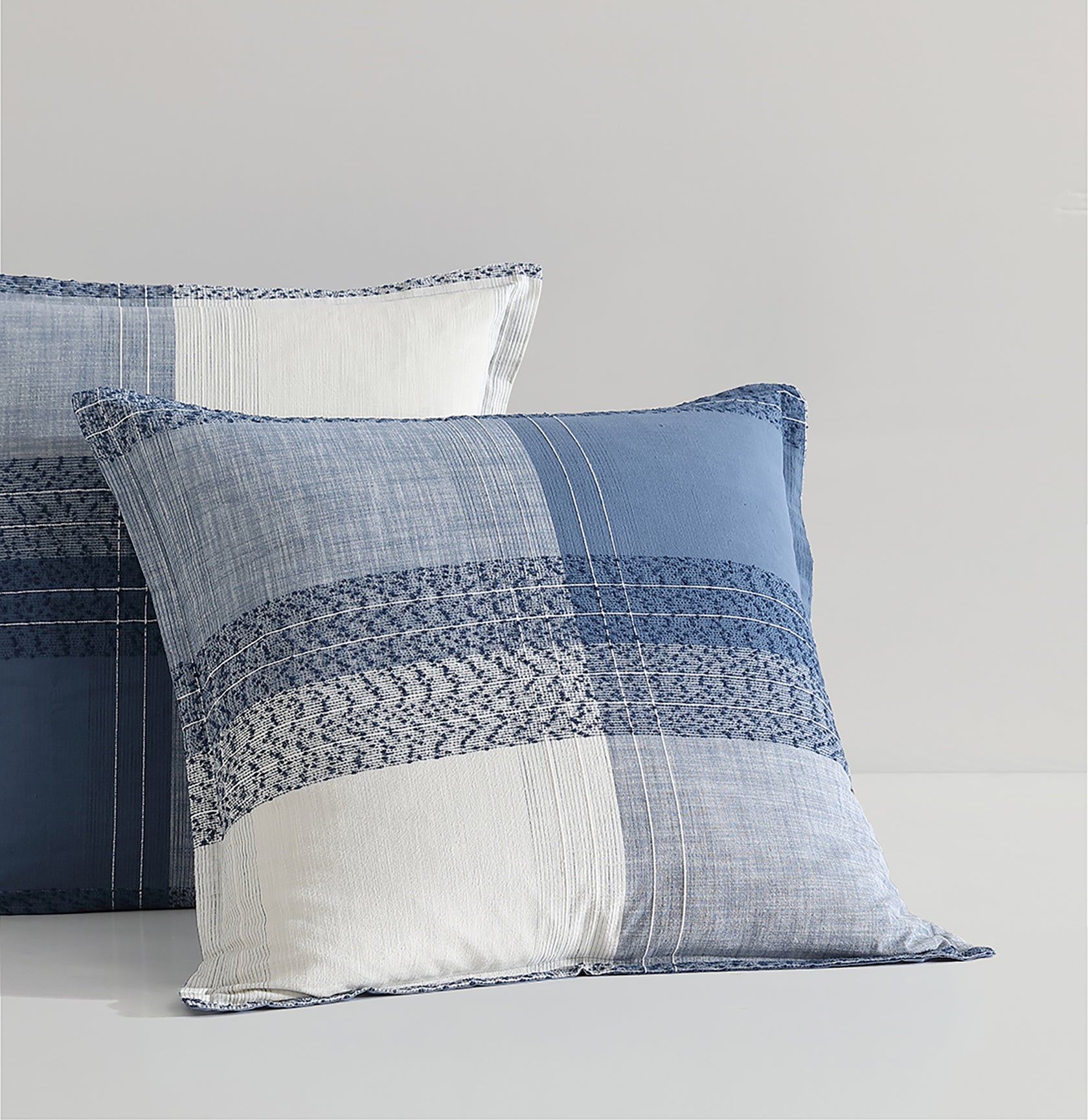 Heritage Slate European Pillowcase by Logan and Mason Platinum